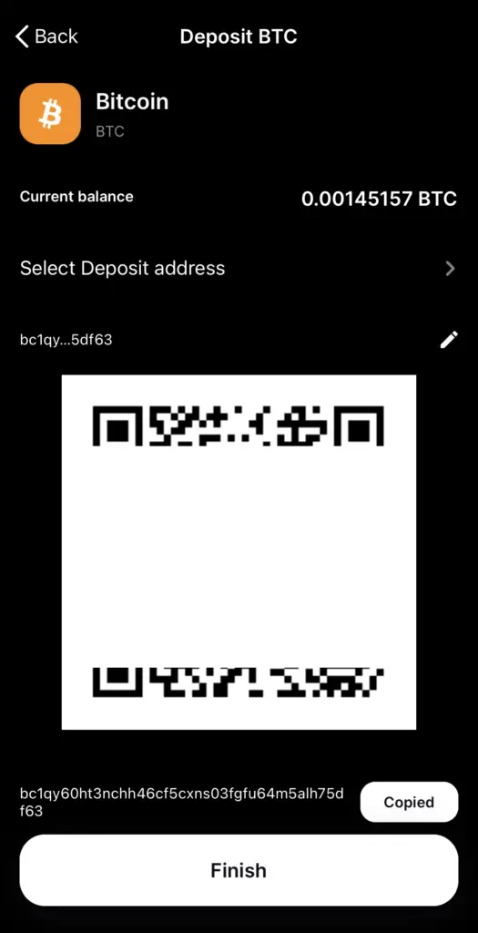 Gemini Deposit BTC Address