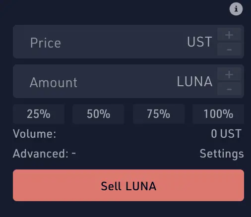 KuCoin Sell LUNA For UST
