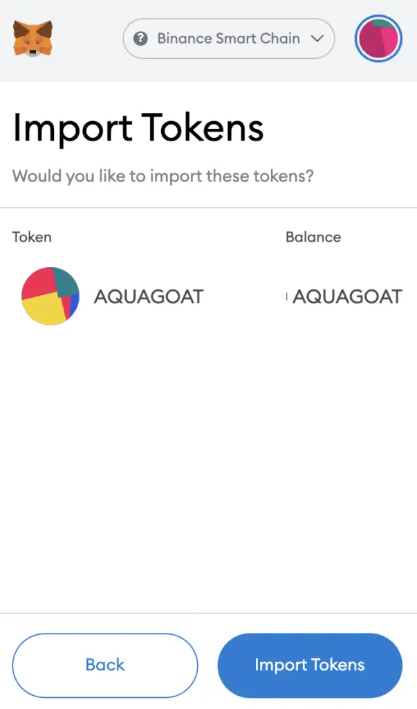 Metamask Confirm Aquagoat