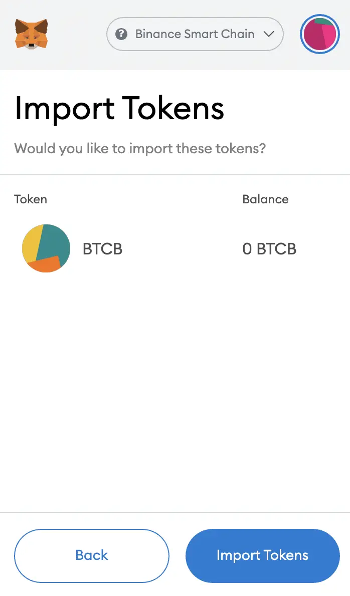 metamask btcb