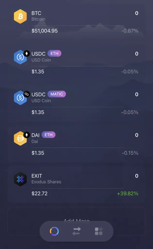 Exodus Select Currency