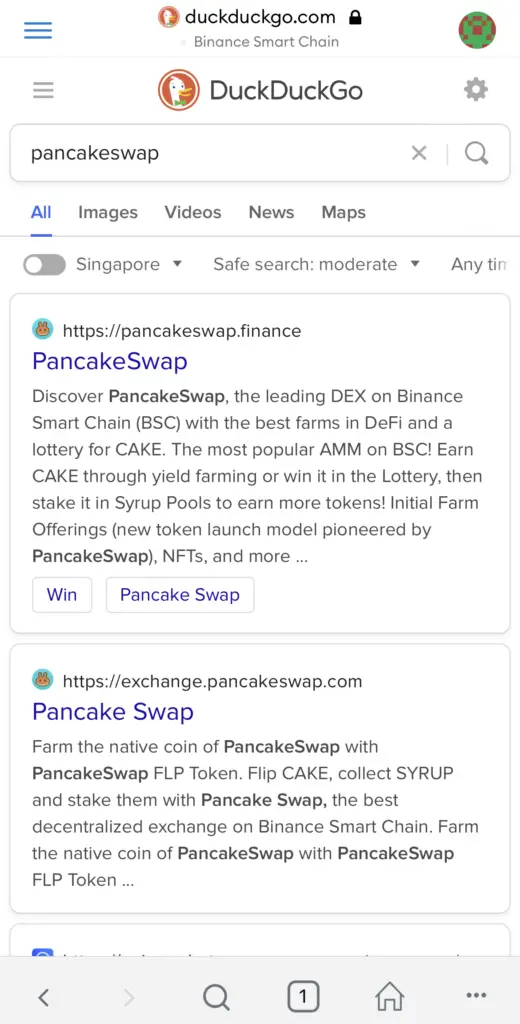 Metamask App Search For Pancakeswap