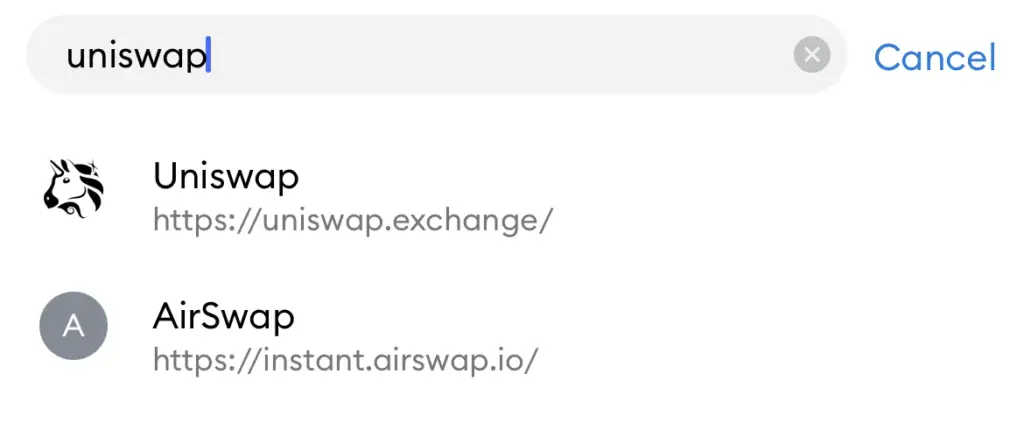 Metamask Search For Uniswap