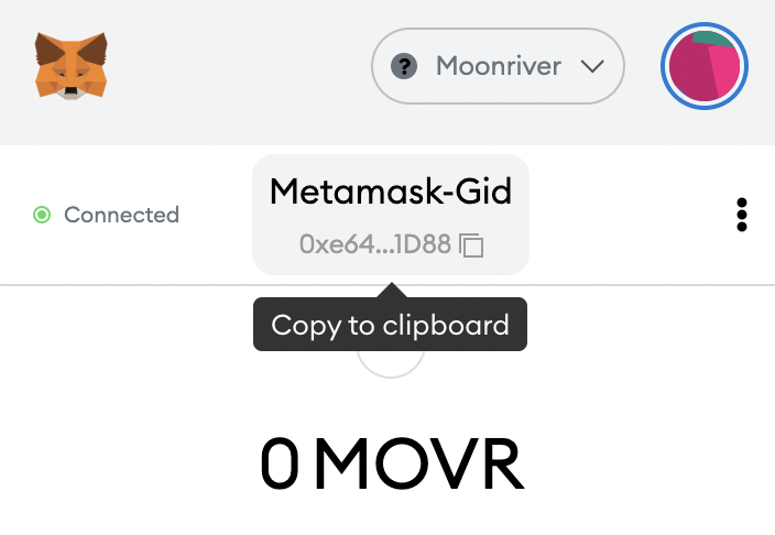 Metamask Copy Moonriver Network