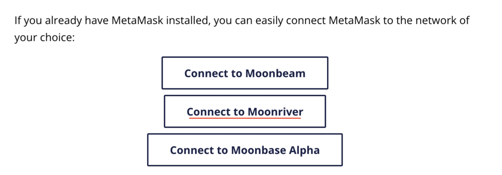 Moonriver Connect Button