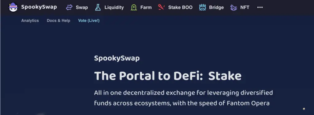 SpookySwap Platform