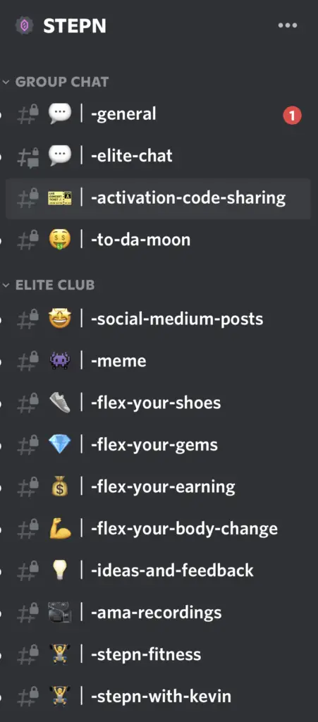 Activation Code Sharing Discord STEPN